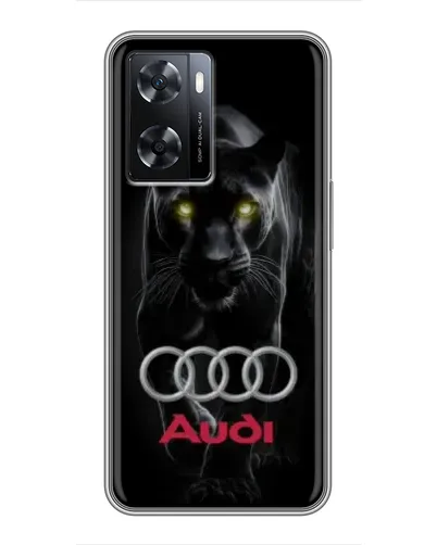 Чехол для OPPO A57s с картинкой «Пантера и Audi»