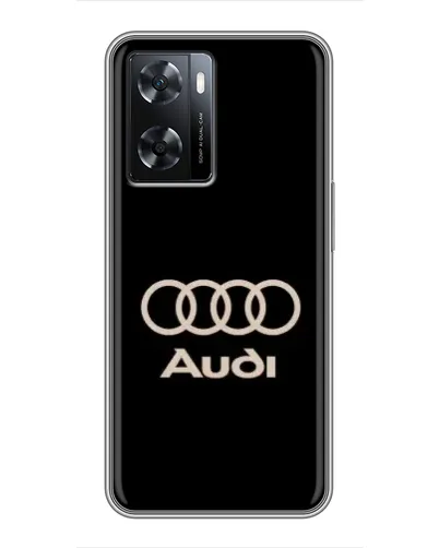 Чехол для OPPO A57s с картинкой «Audi — золотой логотип»