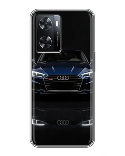 Чехол для OPPO A57s с картинкой «Audi — ночное отражение»