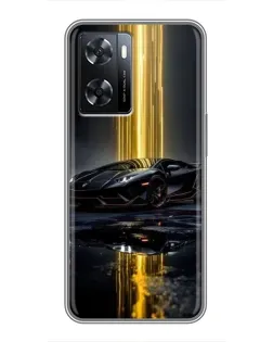 Чохол для OPPO A57s з картинкою «Нічний Lamborghini драйв»