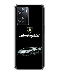 Чохол для OPPO A57s з картинкою «Логотип Lamborghini класика»
