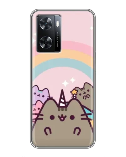 Чохол для OPPO A57s з картинкою «Єдиноріг Pusheen»