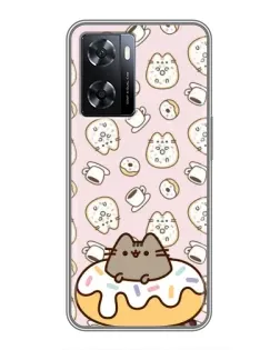 Чохол для OPPO A57s з картинкою «Пушин на пончику»
