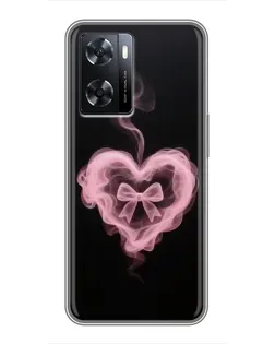 Чохол для OPPO A57s з картинкою «Димчасте серце»