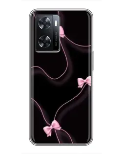 Чохол для OPPO A57s з картинкою «Рожеві стрічки»
