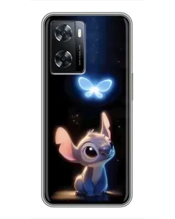 Чехол для OPPO A57s с картинкой «Сияющий Стич»