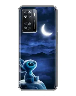 Чехол для OPPO A57s с картинкой «Лунная ночь Стича»