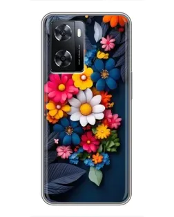 Чохол для OPPO A57s з картинкою «Квіткова феєрія»