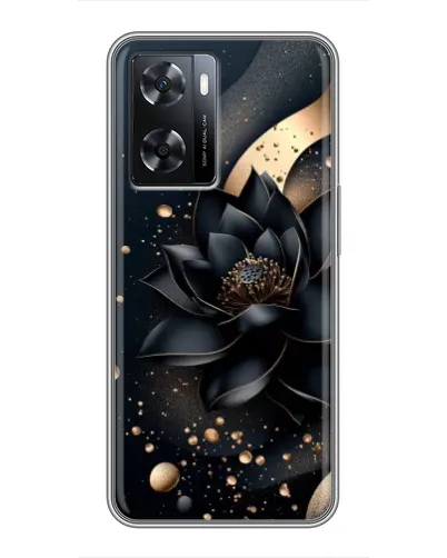 Чохол для OPPO A57s з картинкою «Чорний лотос»