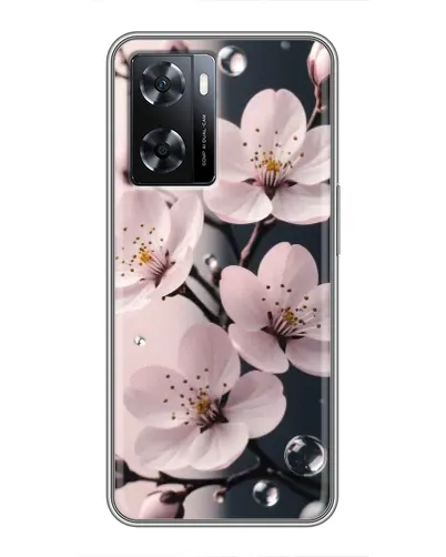 Чехол для OPPO A57s с картинкой «Нежная сакура и капли» Чехол для OPPO A57s с картинкой «Нежная сакура и капли»