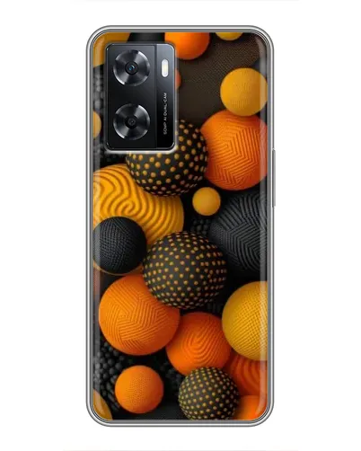Чохол для OPPO A57s з картинкою «Об'ємні помаранчеві сфери» Чохол для OPPO A57s з картинкою «Об'ємні помаранчеві сфери»