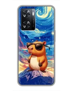 Чохол для OPPO A57s з картинкою «Капібара Ван Гога»