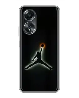 Чехол для OPPO A58 (4G) с картинкой «Jordan Gradient Logo»