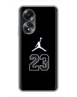 Чехол для OPPO A58 (4G) с картинкой «Jordan Flight 23»