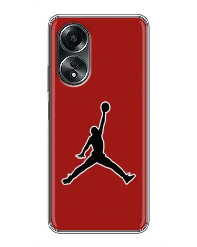 Чехол для OPPO A58 (4G) с картинкой «Jordan Red Back»