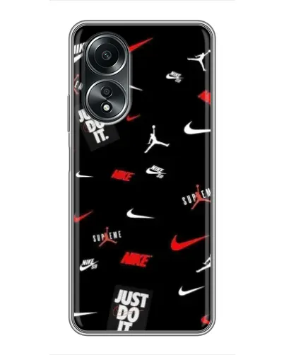 Чехол для OPPO A58 (4G) с картинкой «Nike Mix Pattern»