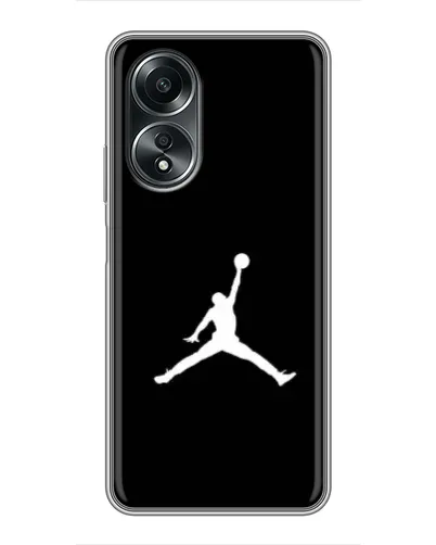Чехол для OPPO A58 (4G) с картинкой «Jordan Silhouette»