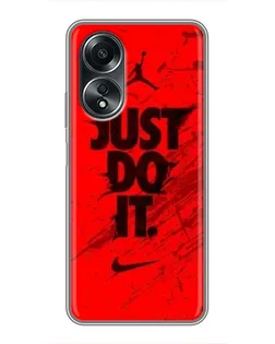 Чехол для OPPO A58 (4G) с картинкой «Nike Just Do It»