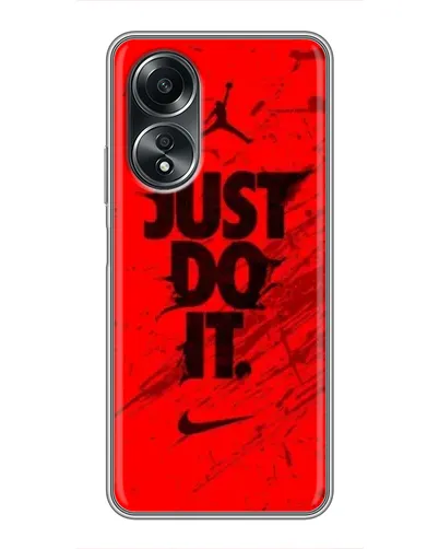 Чехол для OPPO A58 (4G) с картинкой «Nike Just Do It»