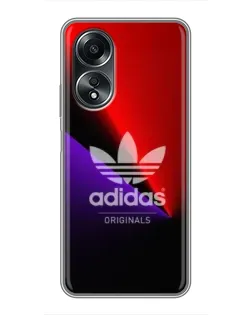 Чехол для OPPO A58 (4G) с картинкой «Adidas Red Neon»