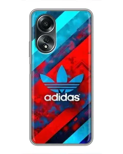 Чехол для OPPO A58 (4G) с картинкой «Абстракция Adidas» Чехол для OPPO A58 (4G) с картинкой «Абстракция Adidas»