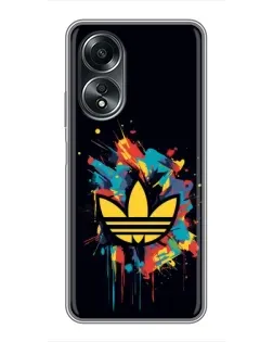 Чехол для OPPO A58 (4G) с картинкой «Adidas Splash» Чехол для OPPO A58 (4G) с картинкой «Adidas Splash»