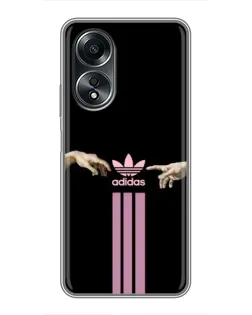 Чехол для OPPO A58 (4G) с картинкой «Adidas Hands» Чехол для OPPO A58 (4G) с картинкой «Adidas Hands»