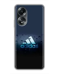 Чехол для OPPO A58 (4G) с картинкой «Adidas Water Drops» Чехол для OPPO A58 (4G) с картинкой «Adidas Water Drops»