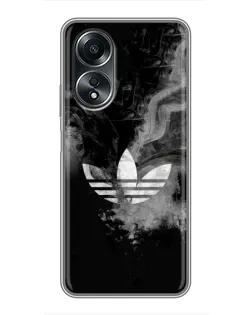Чехол для OPPO A58 (4G) с картинкой «Абстрактный дым Adidas» Чехол для OPPO A58 (4G) с картинкой «Абстрактный дым Adidas»