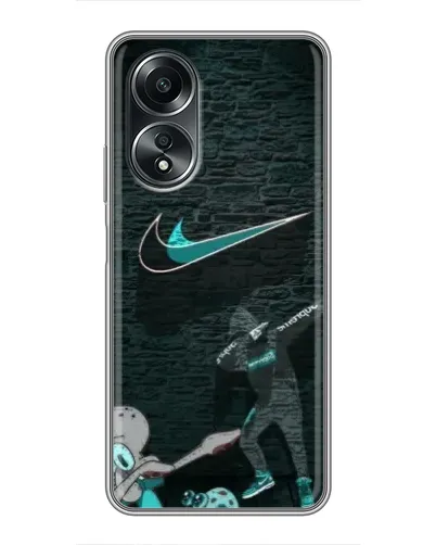 Чехол для OPPO A58 (4G) с картинкой «Спортивный арт Nike»