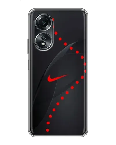 Чехол для OPPO A58 (4G) с картинкой «Абстрактный дизайн Nike»