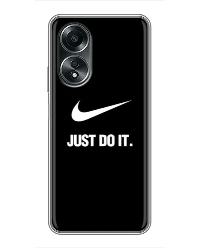 Чехол для OPPO A58 (4G) с картинкой «Классический принт Nike»