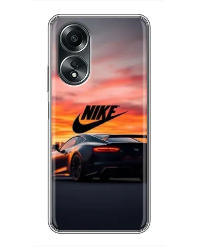 Чехол для OPPO A58 (4G) с картинкой «Nike и суперкар»