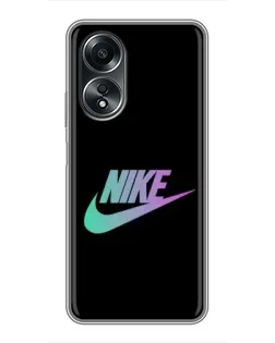 Чехол для OPPO A58 (4G) с картинкой «Nike — городская ночь»