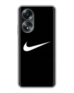 Чехол для OPPO A58 (4G) с картинкой «Минималистический Найк»