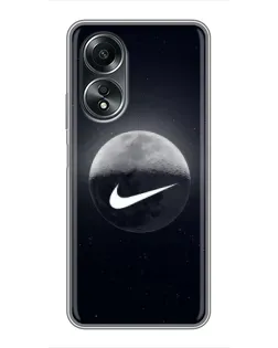 Чехол для OPPO A58 (4G) с картинкой «Nike в стиле граффити»
