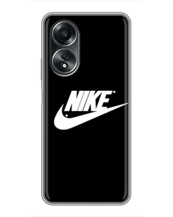 Чехол для OPPO A58 (4G) с картинкой «Мазки краски Nike»