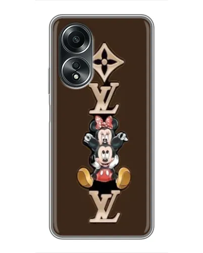 Чехол для OPPO A58 (4G) с картинкой «LV и Микки Маус» Чехол для OPPO A58 (4G) с картинкой «LV и Микки Маус»