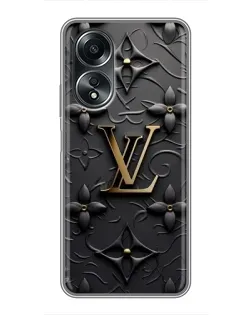 Чехол для OPPO A58 (4G) с картинкой «Кожаная текстура LV»