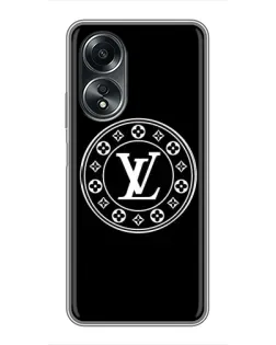 Чехол для OPPO A58 (4G) с картинкой «LV — печать стиля»