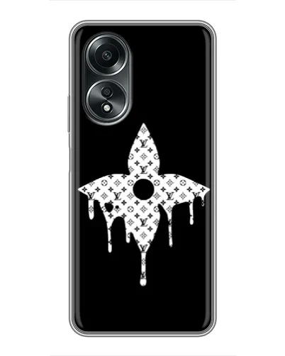 Чехол для OPPO A58 (4G) с картинкой «Цветочная монограмма» Чехол для OPPO A58 (4G) с картинкой «Цветочная монограмма»