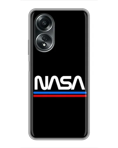 Чехол для OPPO A58 (4G) с картинкой «NASA — классика Red Blue»