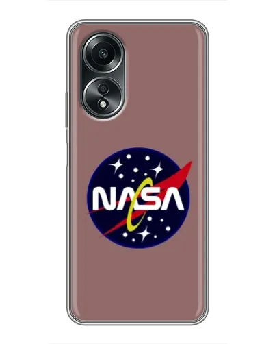 Чехол для OPPO A58 (4G) с картинкой «NASA — ретро космос»