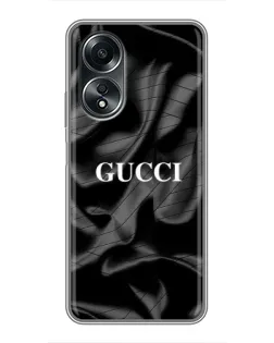Чехол для OPPO A58 (4G) с картинкой «Gucci — шелковые волны»