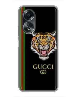 Чехол для OPPO A58 (4G) с картинкой «Тигр Gucci» Чехол для OPPO A58 (4G) с картинкой «Тигр Gucci»