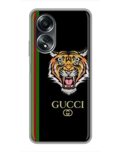Чехол для OPPO A58 (4G) с картинкой «Тигр Gucci»