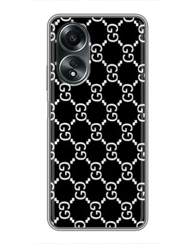 Чехол для OPPO A58 (4G) с картинкой «Gucci — сетчатый паттерн»