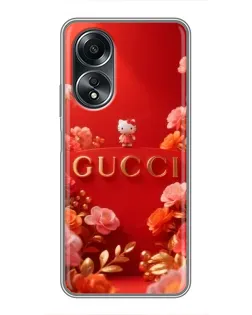 Чехол для OPPO A58 (4G) с картинкой «Gucci — золотой сад» Чехол для OPPO A58 (4G) с картинкой «Gucci — золотой сад»