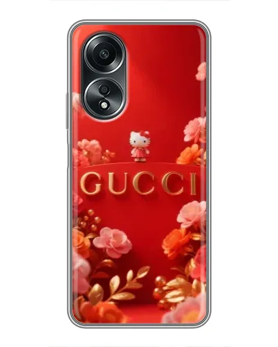 Чехол для OPPO A58 (4G) с картинкой «Gucci — золотой сад»