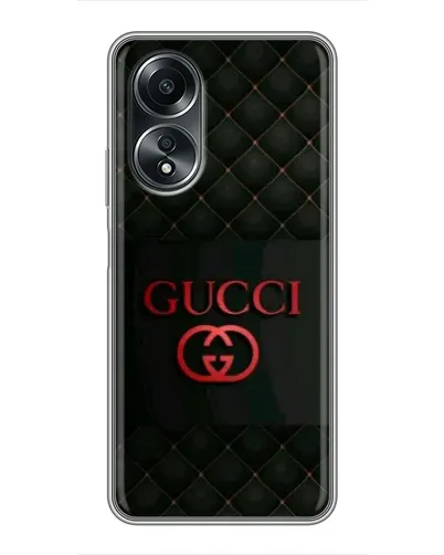 Чехол для OPPO A58 (4G) с картинкой «Gucci — стеганый черный»